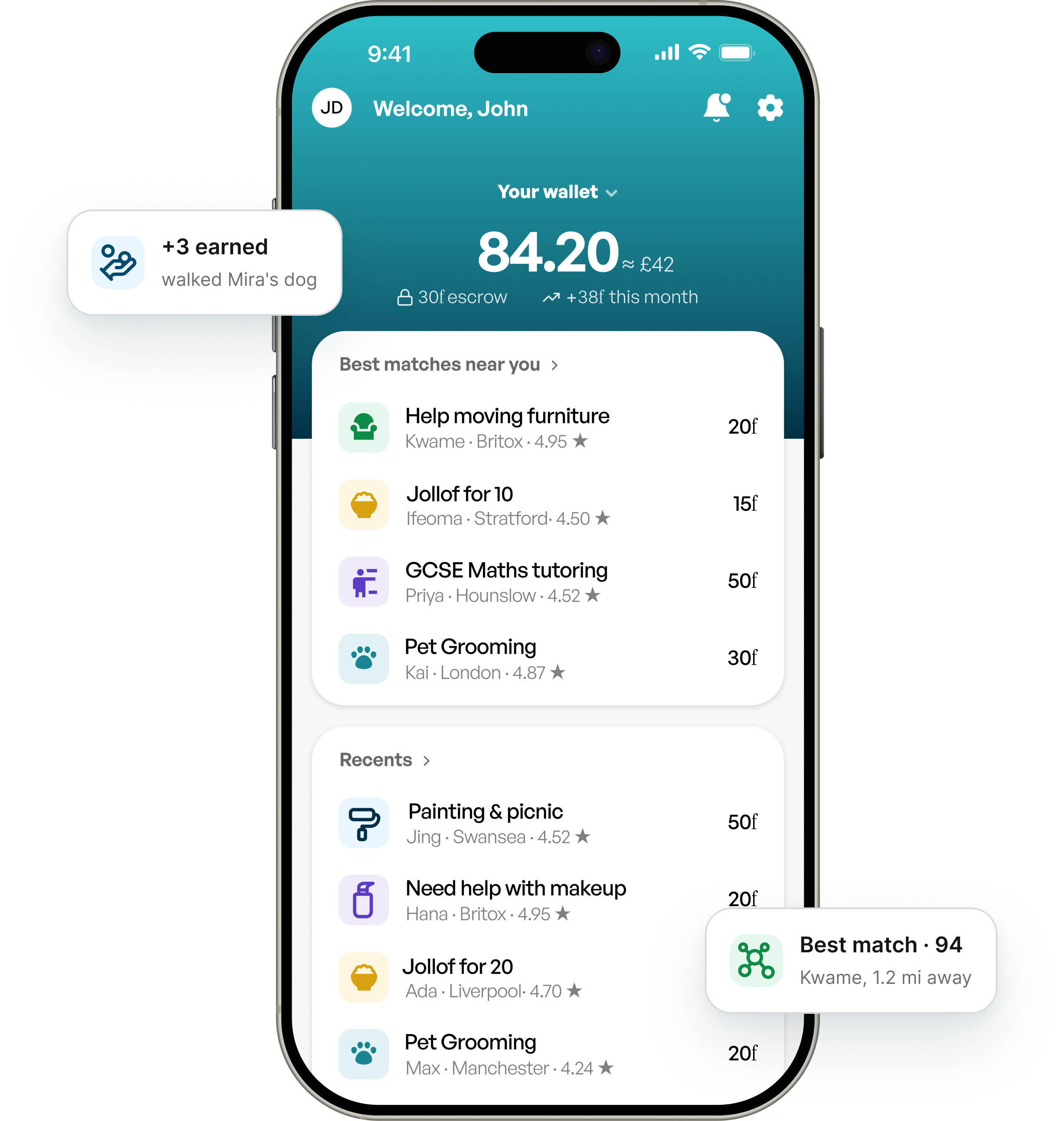 Kabarter App Mockup