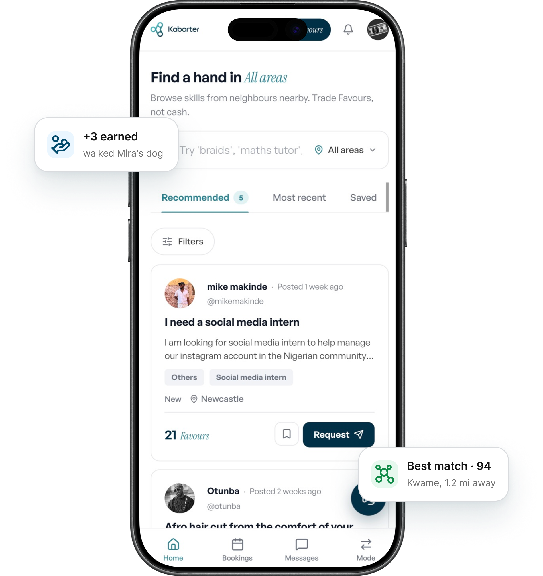Kabarter App Mockup